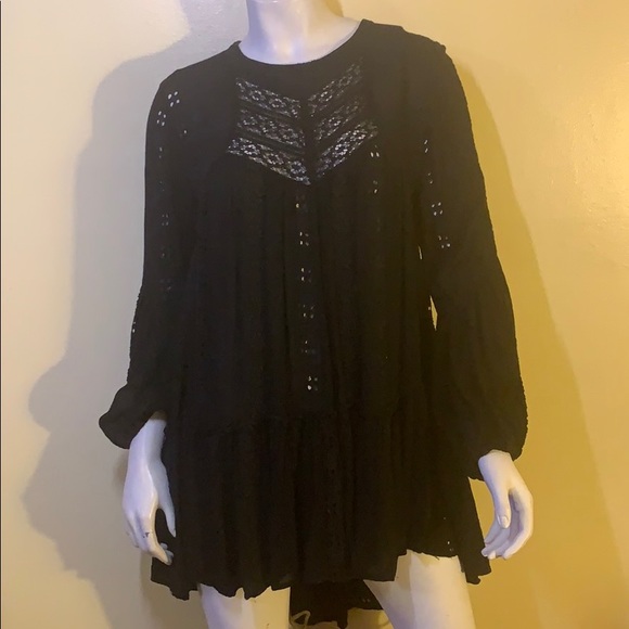 Free People eyelet Boho dress - Picture 2 of 8